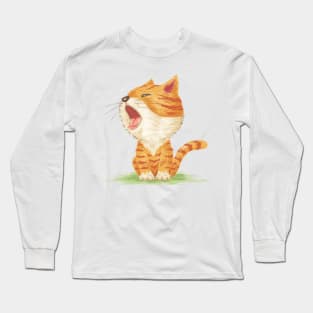 Cat to yawn Long Sleeve T-Shirt